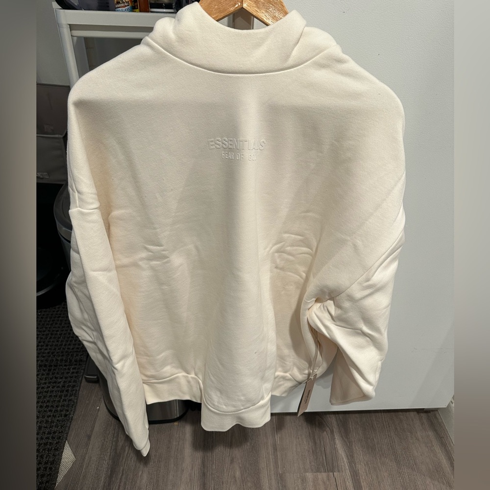 Fear of god essentials cloud dancer (off white) Hoodie Size Medium and Large